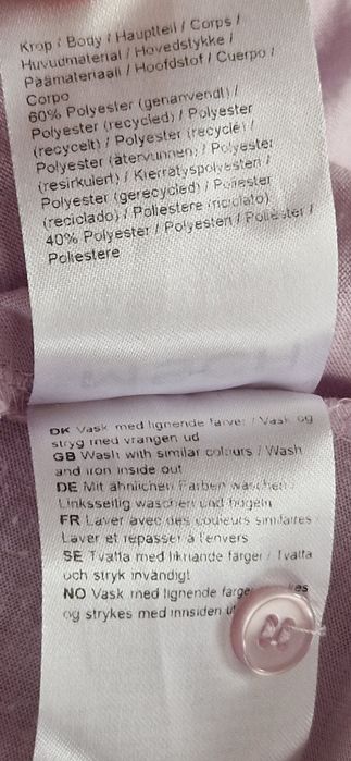 Lawendowa letnia sukienka w kropki groszki MSCH Copenhagen S/M - L