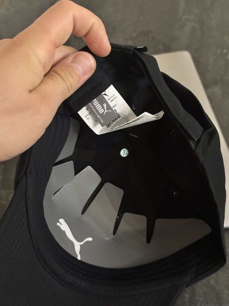 Оригінал. Кепка Puma. Бейсболка пума оригинал. Чорна.