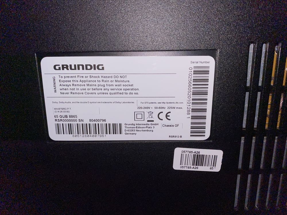 Grundig 65" 4k SmartTV WiFi