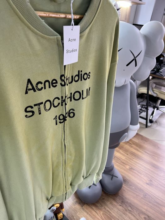 Кофта На Замку ACNE STUDIOS “Stockholm 1996” Green Faded