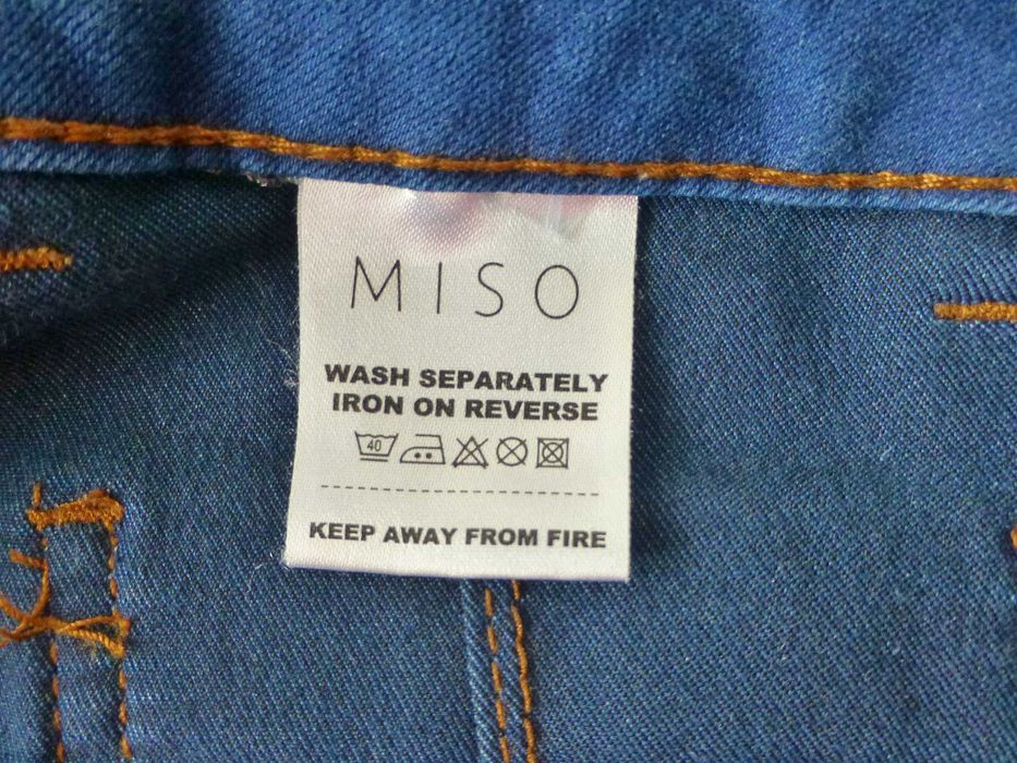Miso damskie spodnie dżinsowe z wysokim stanem S