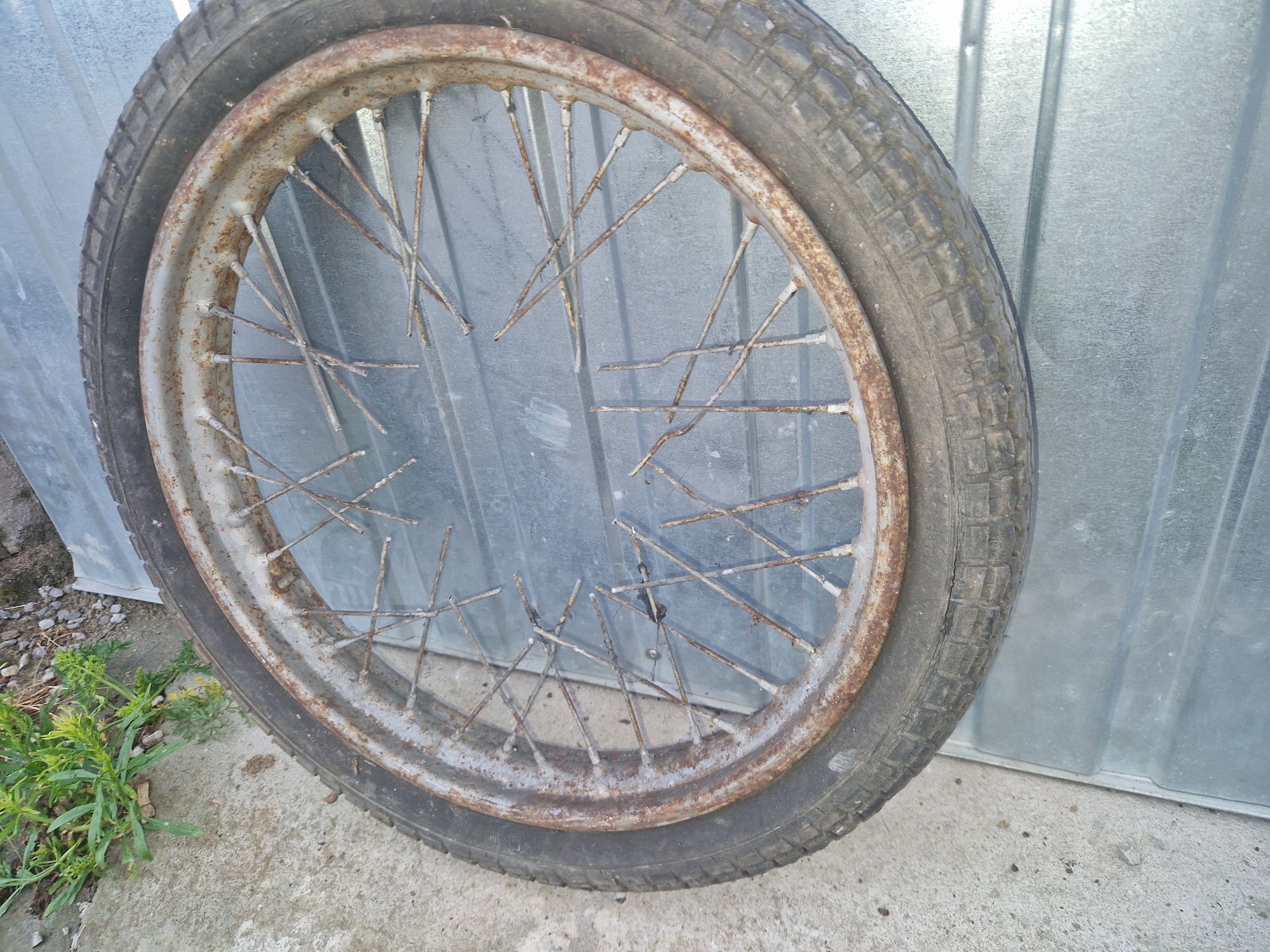 Opona+obręcz 1,85-18"wsk 125 175 shl m11 Stomil prl