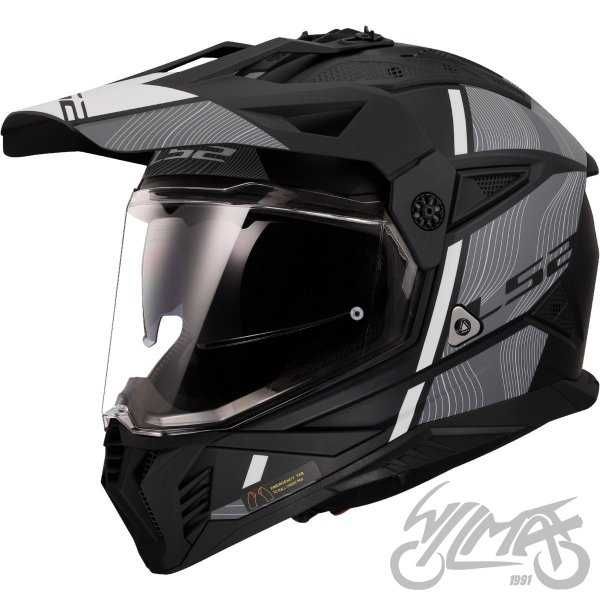 Kask motocyklowy firmy LS2 Pioneer II Crazy/Hill