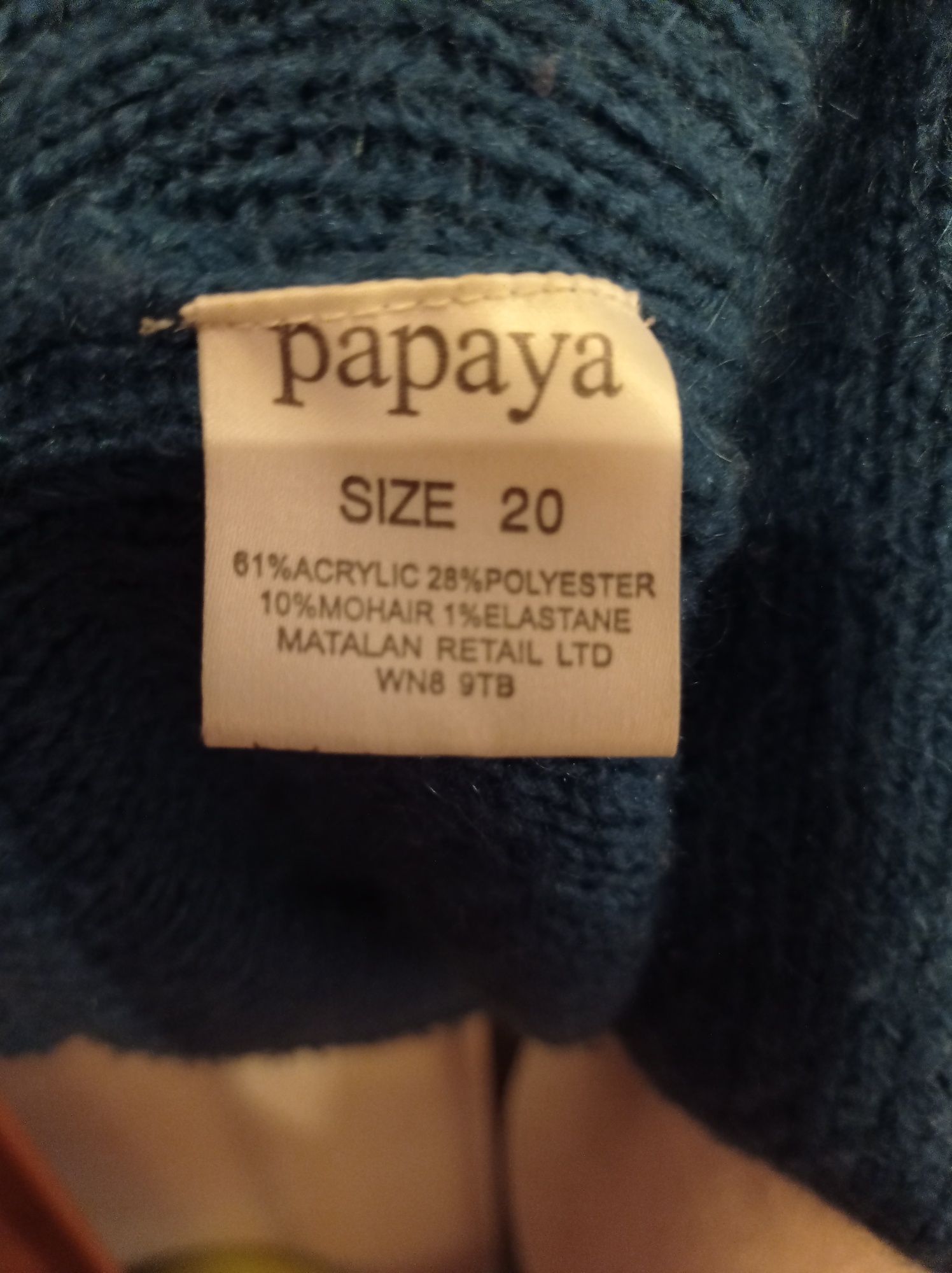 Sweter z rękawem 3/4 z wełny