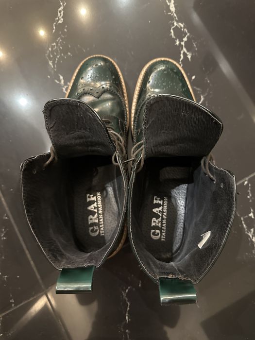 Ботинки мужские Graf Itallian fahion 44р кожаные