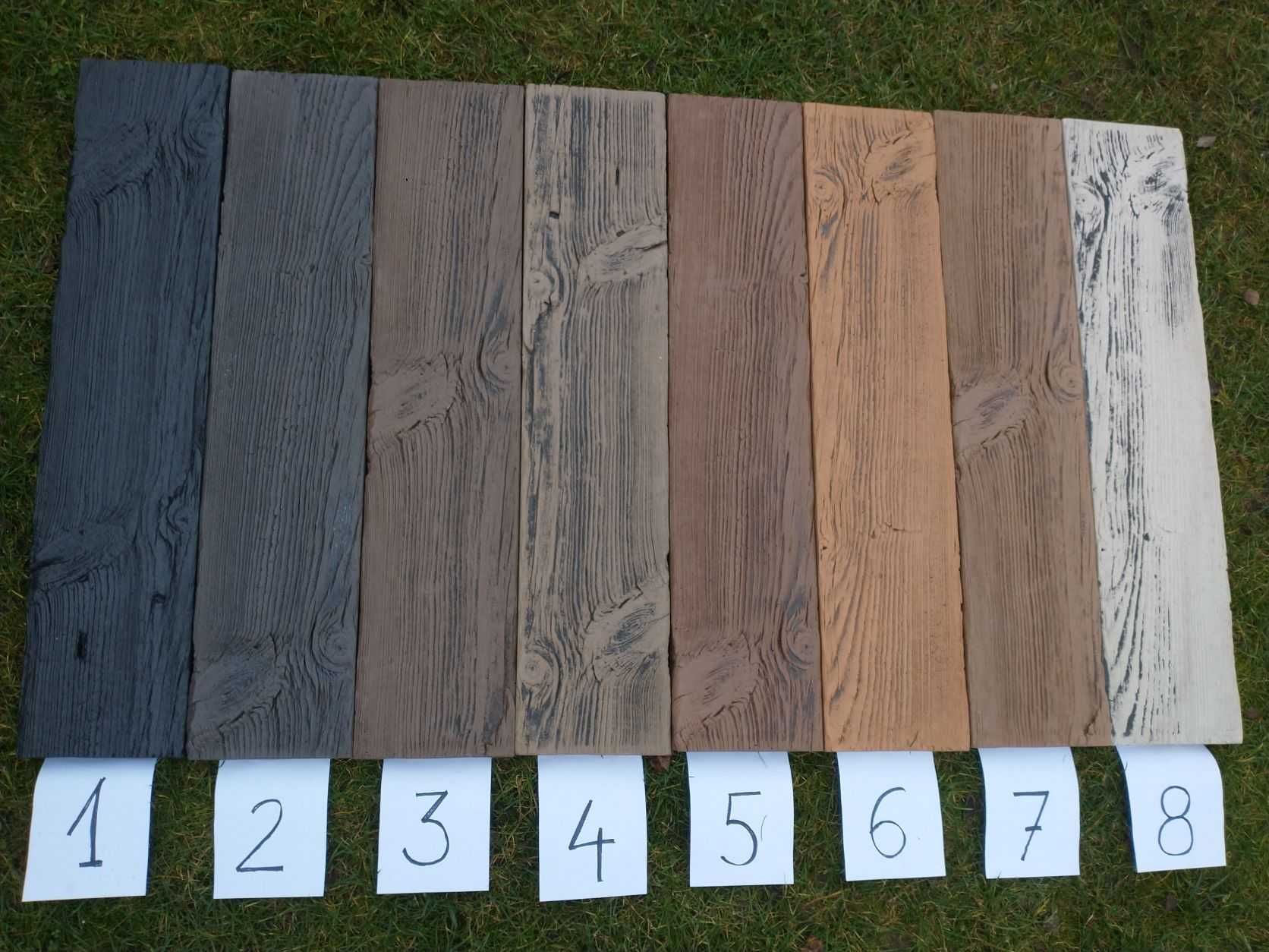 Kostka drewniana 25x25x4,5 cm drewno betonowe ogrodowe mix kolor