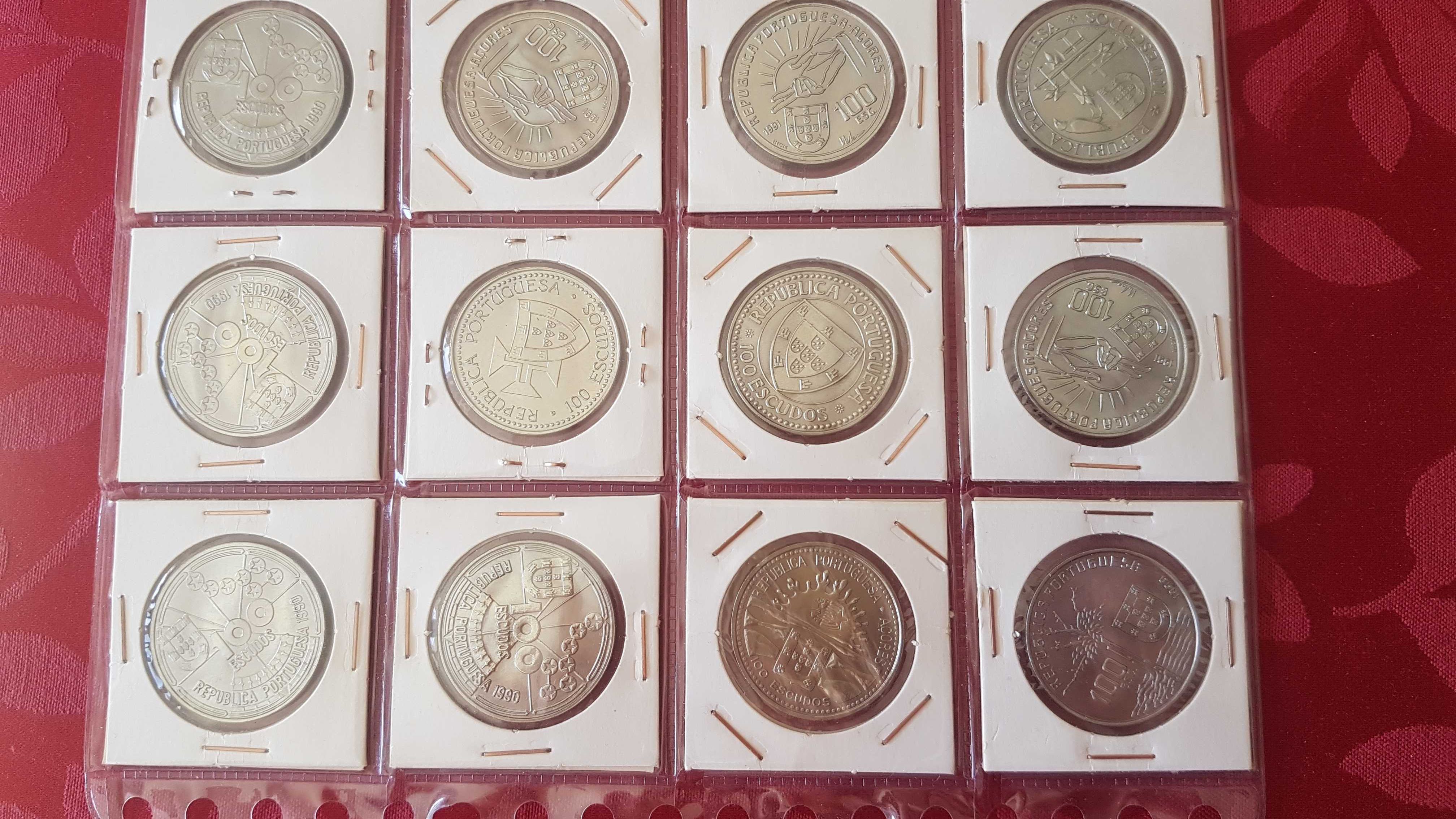 24  Moedas Comemorativas 100$00 Escudos