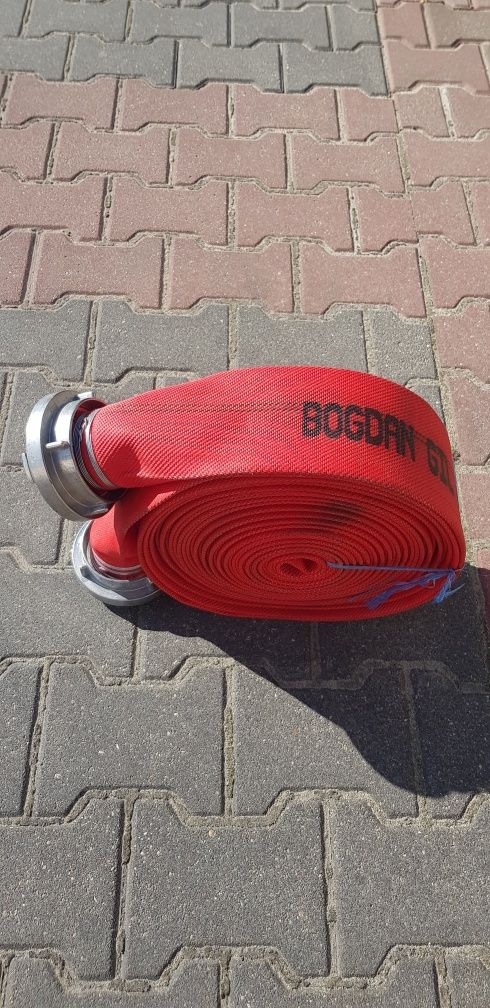 POLSKI Wąż Strażacki Bogdan Gil 4 CALE 110MM 20 METRÓW Powlekany Czerw