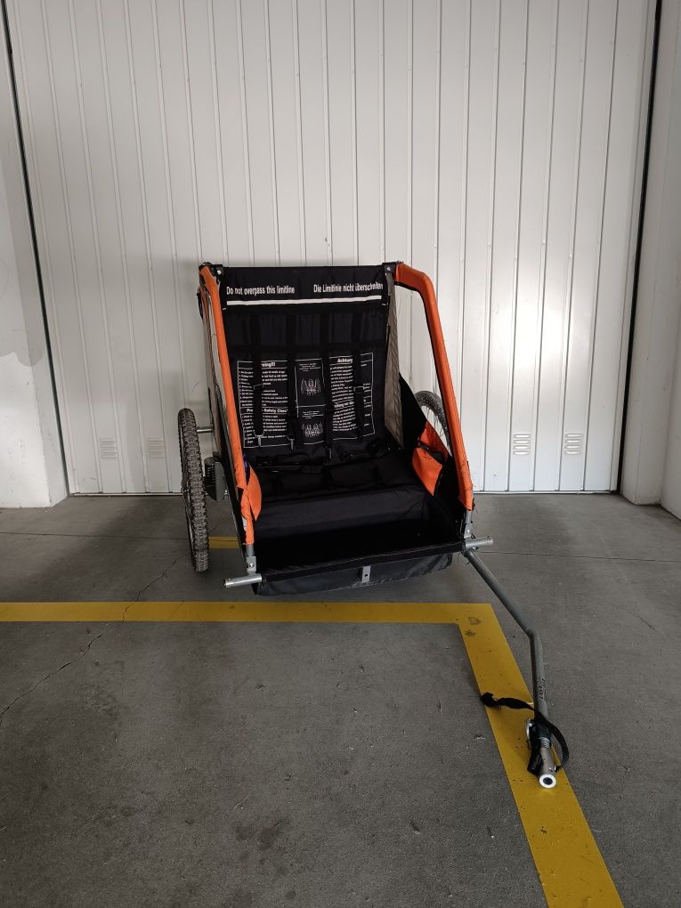 Atrelado dois lugares para bicicleta