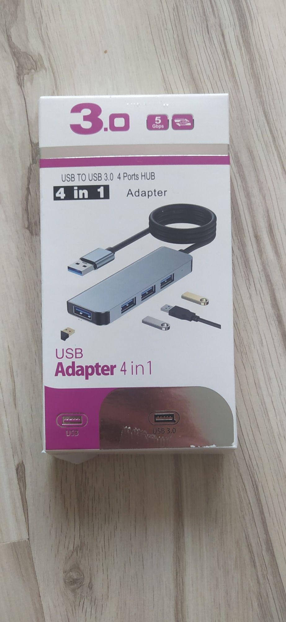 Port usb adapter 4 in1