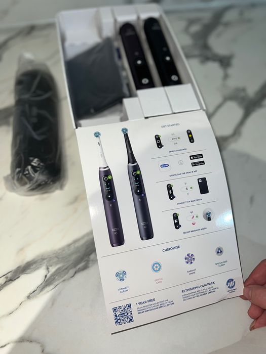 Електрична зубна щітка Oral B iO8 Duo Pack/Нова/Ідеальний подарунок