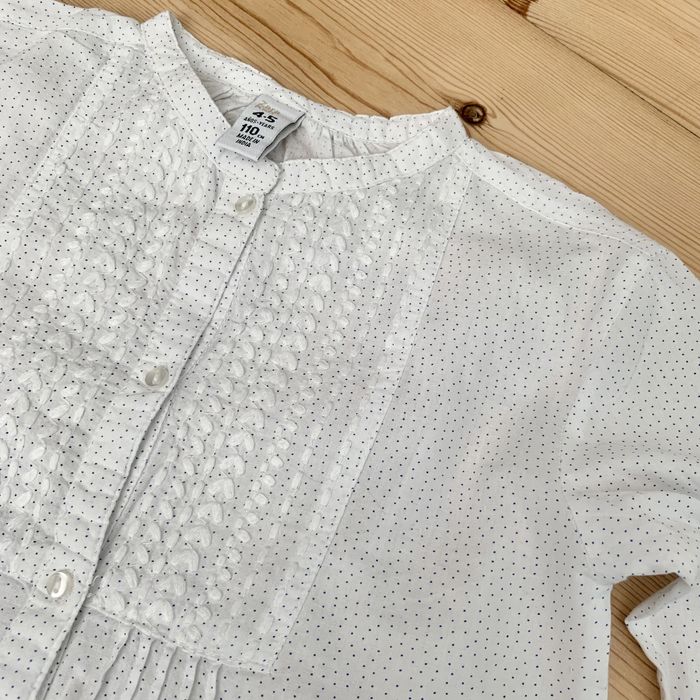 Zestaw koszula ZARA GIRLS +spódniczka +sweterek H&M r.110/116 cm 5-6 l