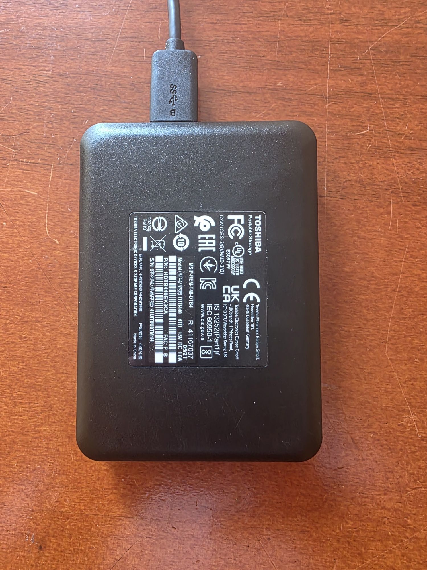 Dysk zewnętrzny USB 4TB Toshiba canvio