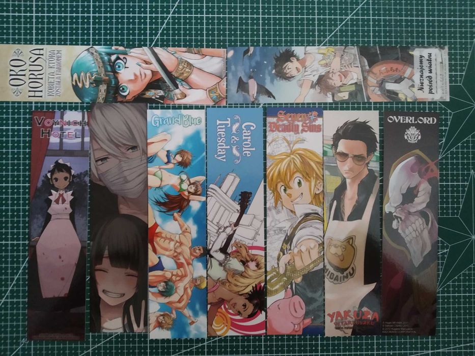 Pakiet zakładek, manga/anime
