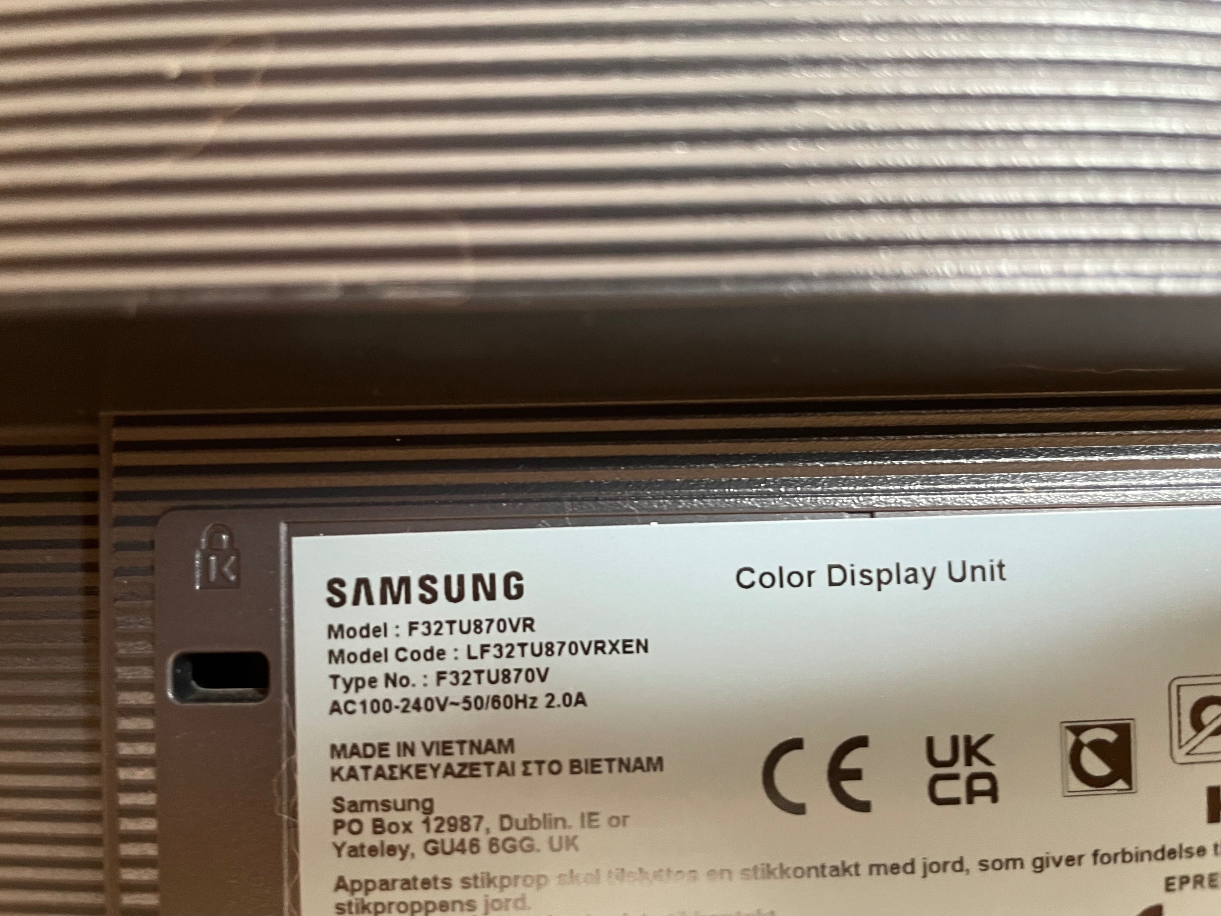 Monitor Samsung 32" TU87F 4K UHD, faktura VAT