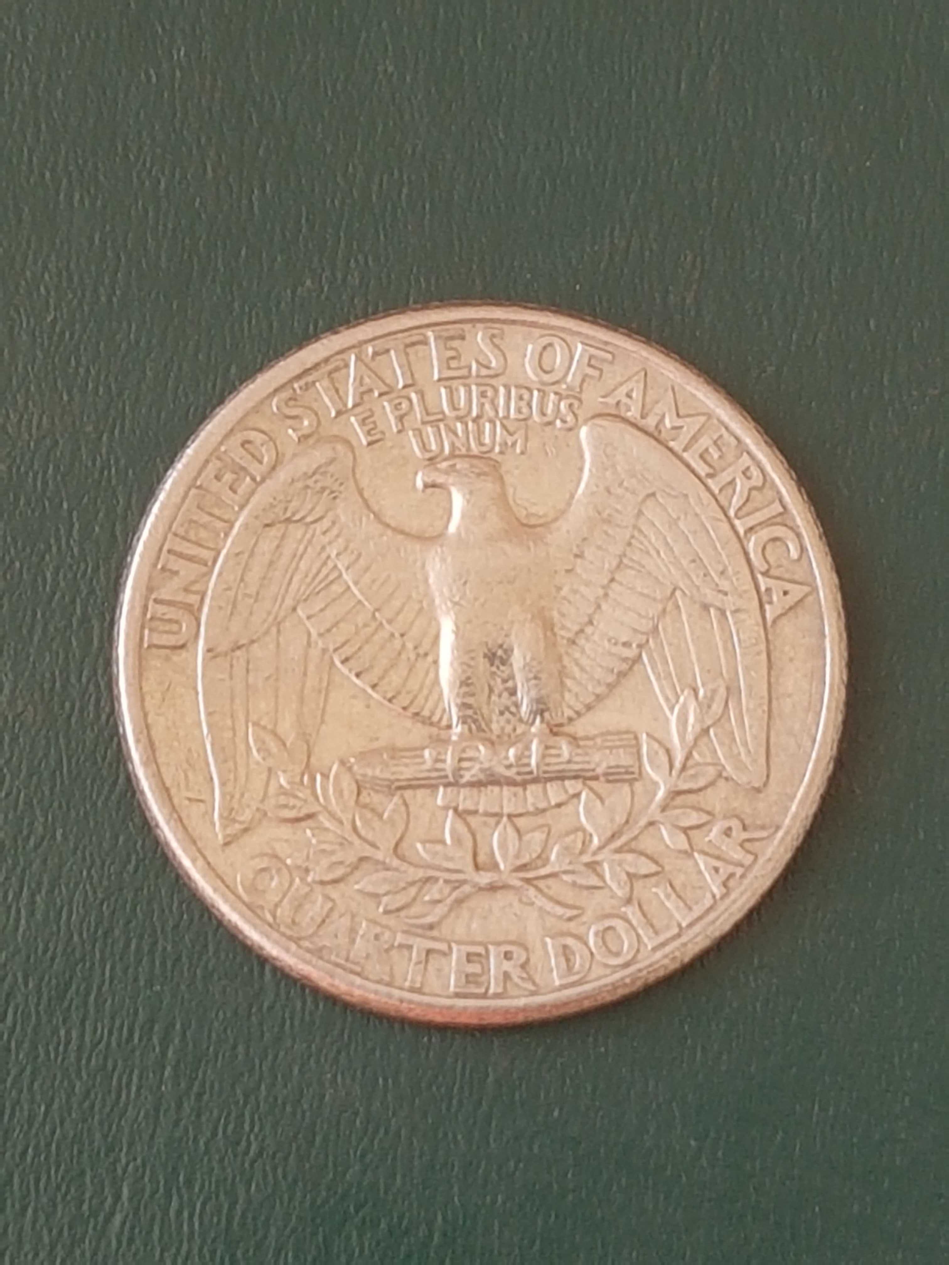 Dużego Liberty Quarter Dollar 1977 D - 3 1/16 "Średnica - Monety