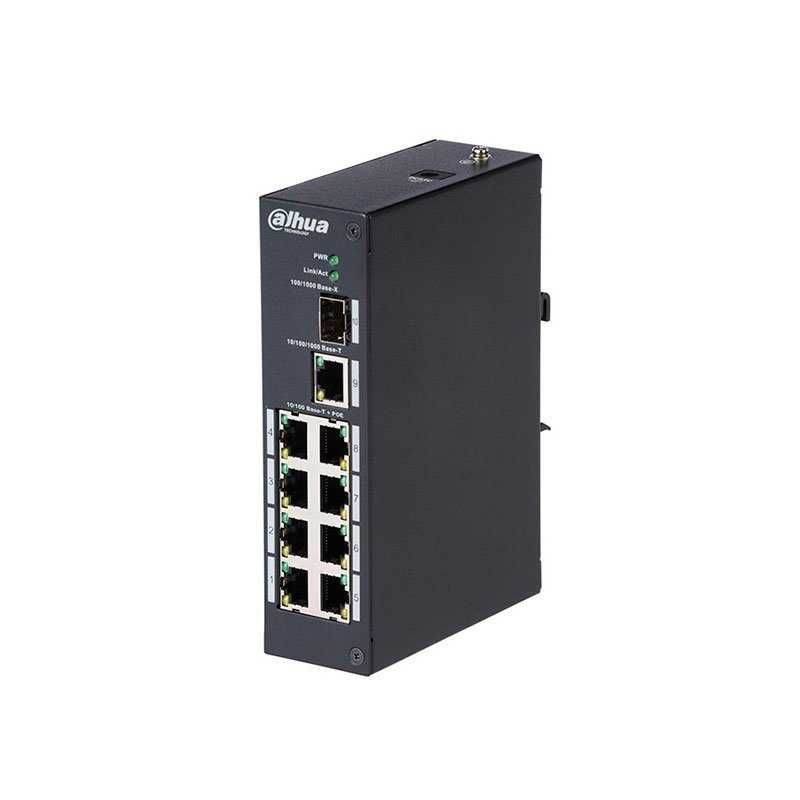 Коммутатор POE 8 портов PFS3110-8P-96+медиаконвертер