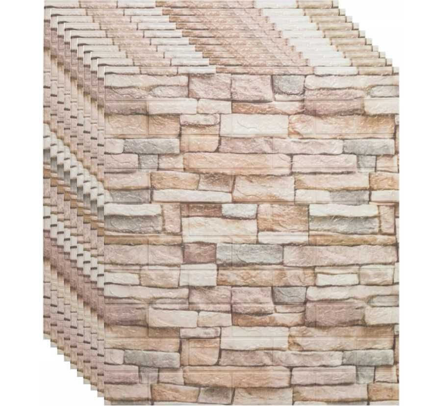 Modne Panele Samoprzylepne Cegła Tapeta 3D (77x70cm) | WYPRZEDAŻ