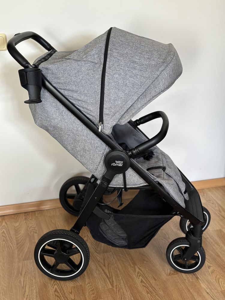 Коляска BRITAX-ROMER B-AGILE R, колір Elephant Grey/Black