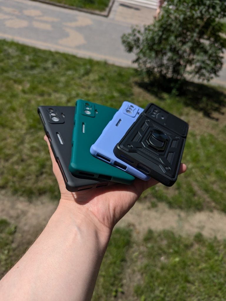 Противоударный чехол Poco F4 GT soft touch Чохол с кольцом