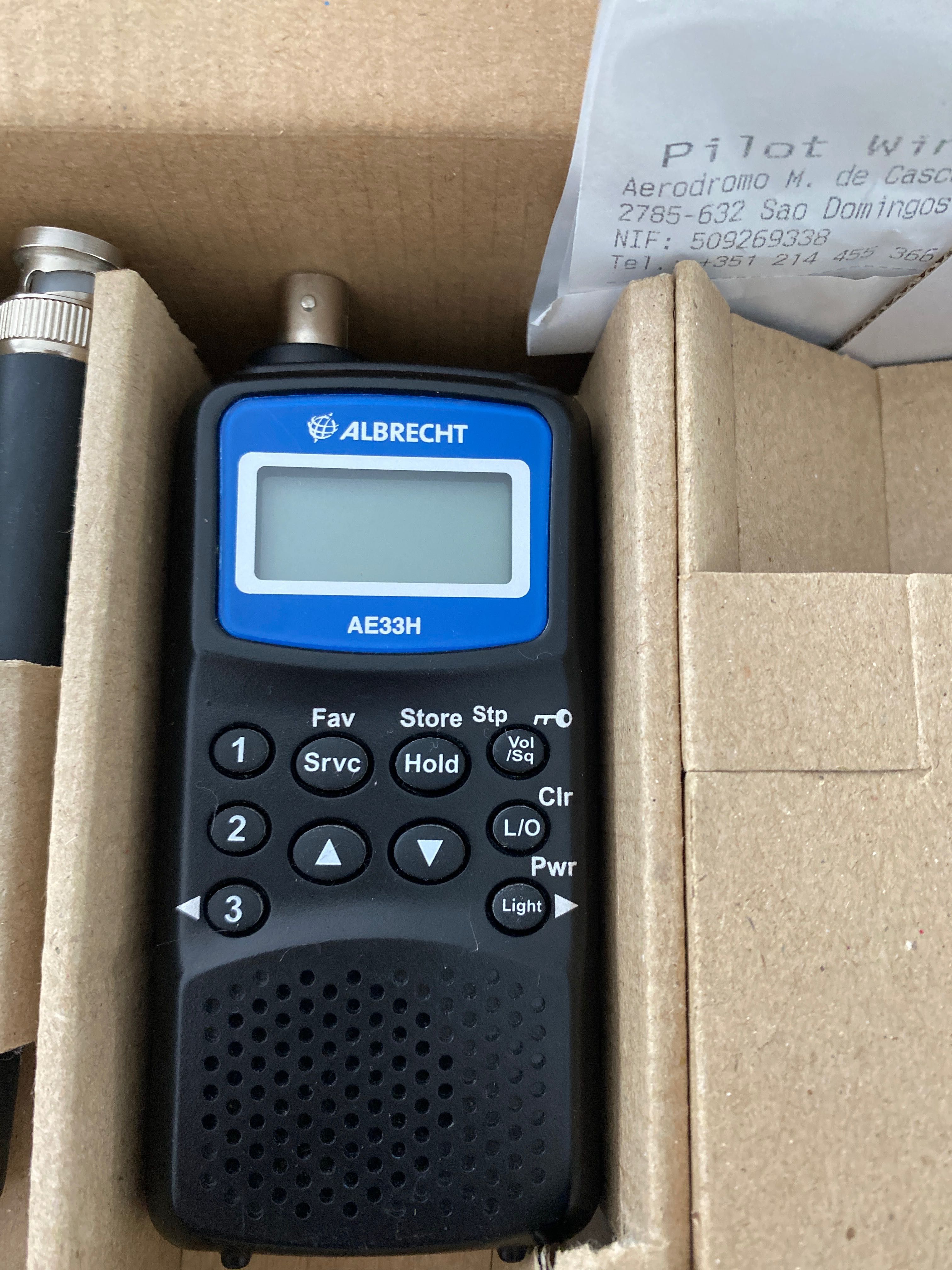 Albrecht ae33H radio vhf/uhf NOVO