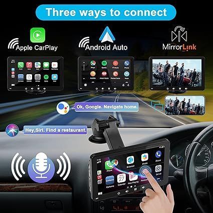 Radio 7" Carplay Android Auto Bt5.0 Do Auta Ciężarówki Kampera