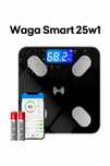 Nowa waga łazienkowa SMART+25w1 -Bluetooth, aplikacja, szkło hartowane