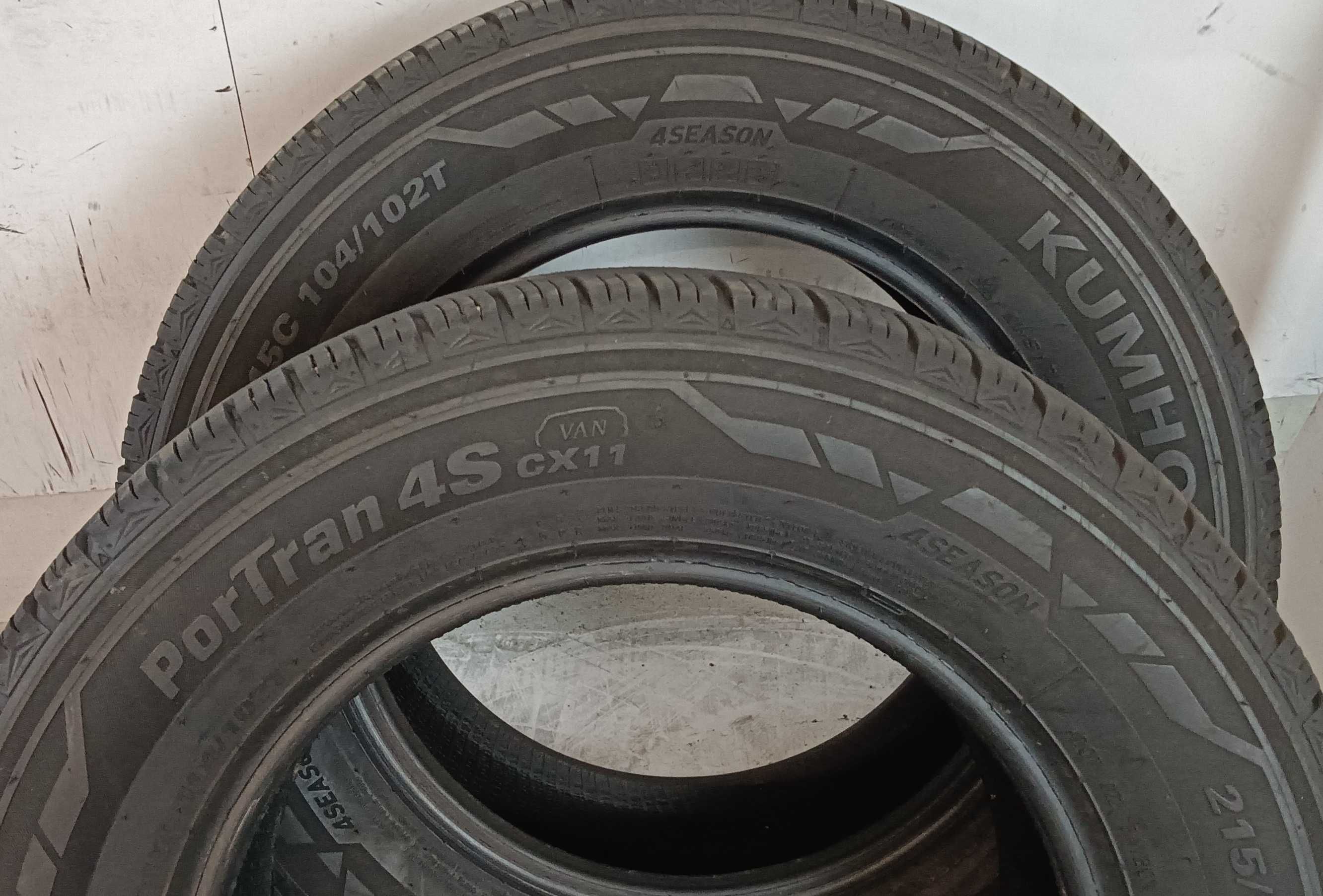 P616320M Para 215/65R15C Kumho Portran 4S CX11 Van 4Season 2023rok