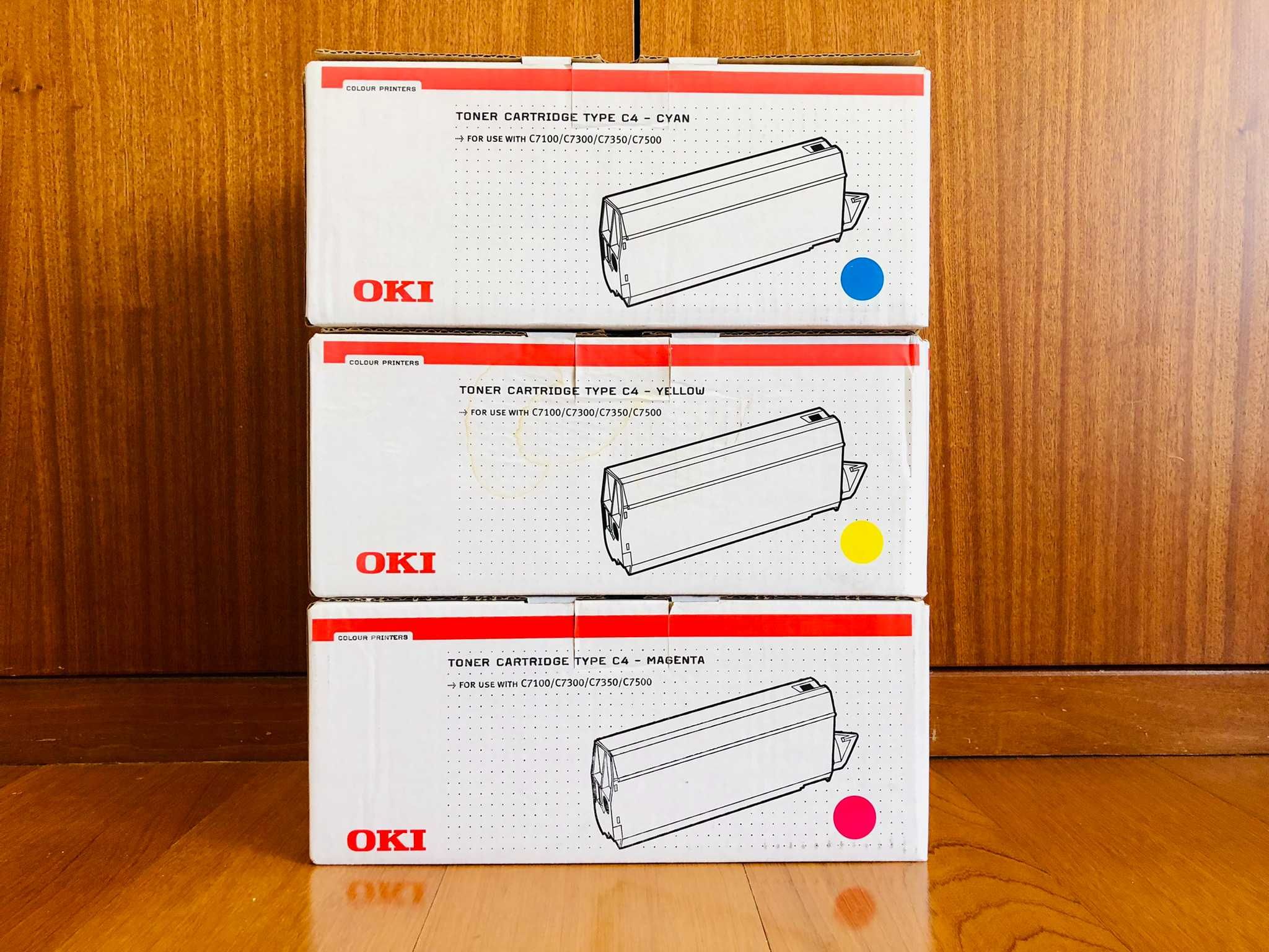 Toner Original OKI - Cyan/Magenta/Amarelo - C7100/C7300/C7350/C7500