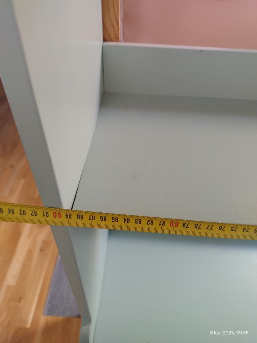 Półka szafka witryna leksvik Ikea litr drewno miętowa