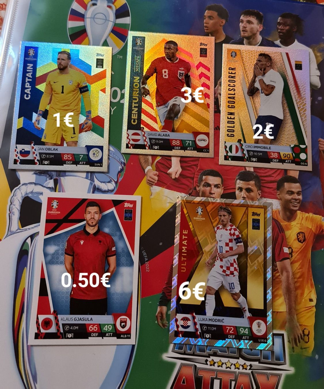 Cartas topps euro 24