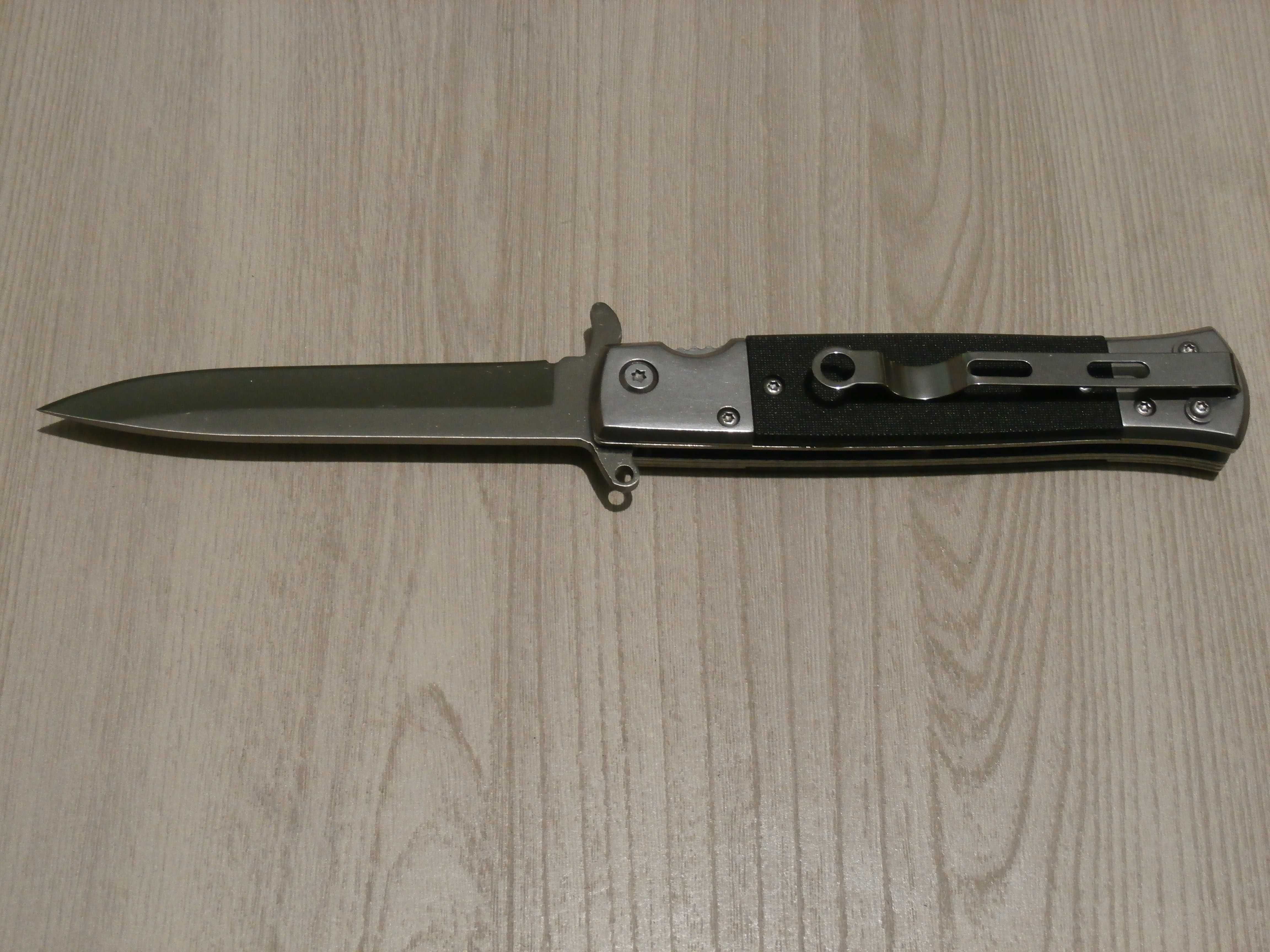 Ніж складний викидний Sog Flash Tanto Фліпер сатин Білий 21.5см,кліпса