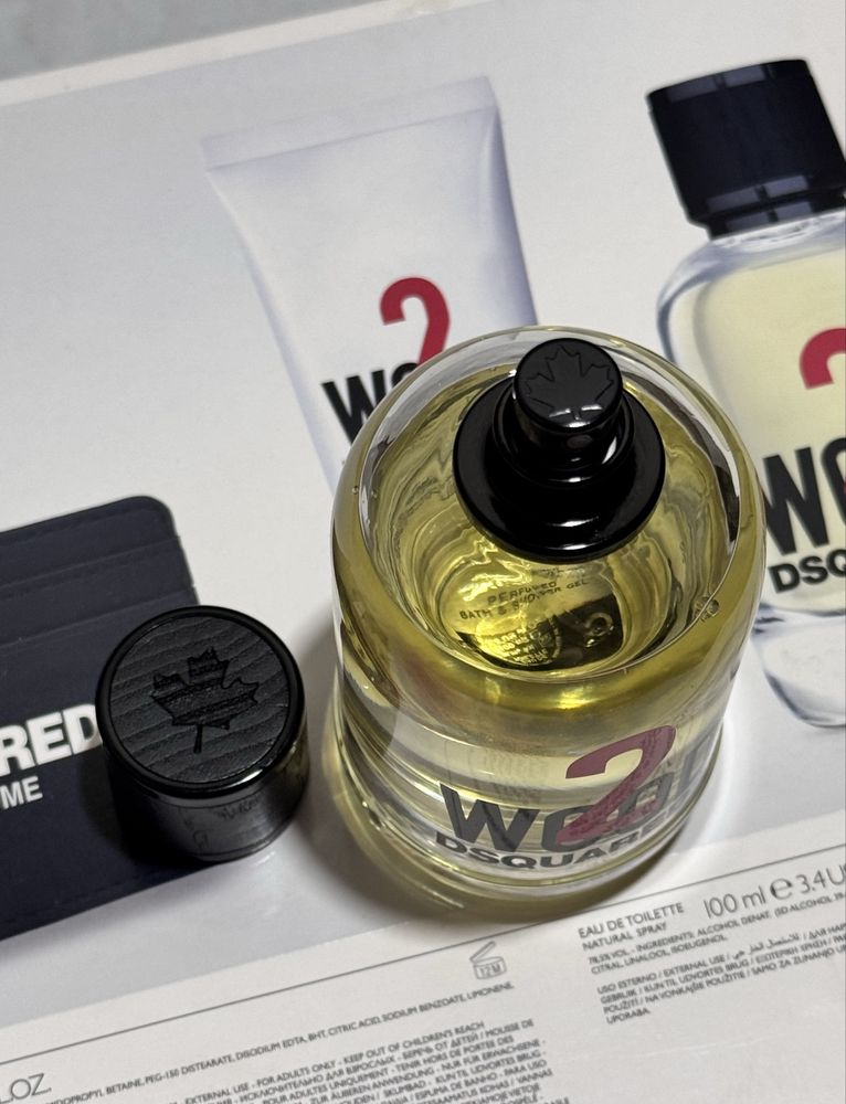 Dsquared2 2 wood edt ,97ml , із новим картхолдером із набору!