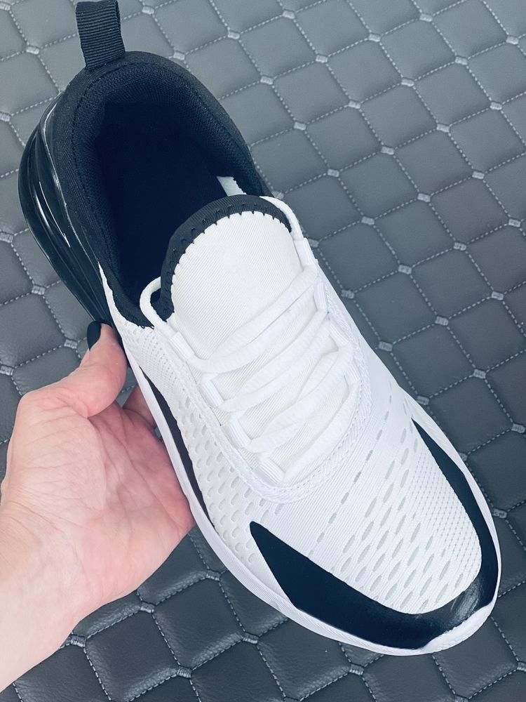 Nike Air Max 270 black-white кросівки унісекс Найк 270