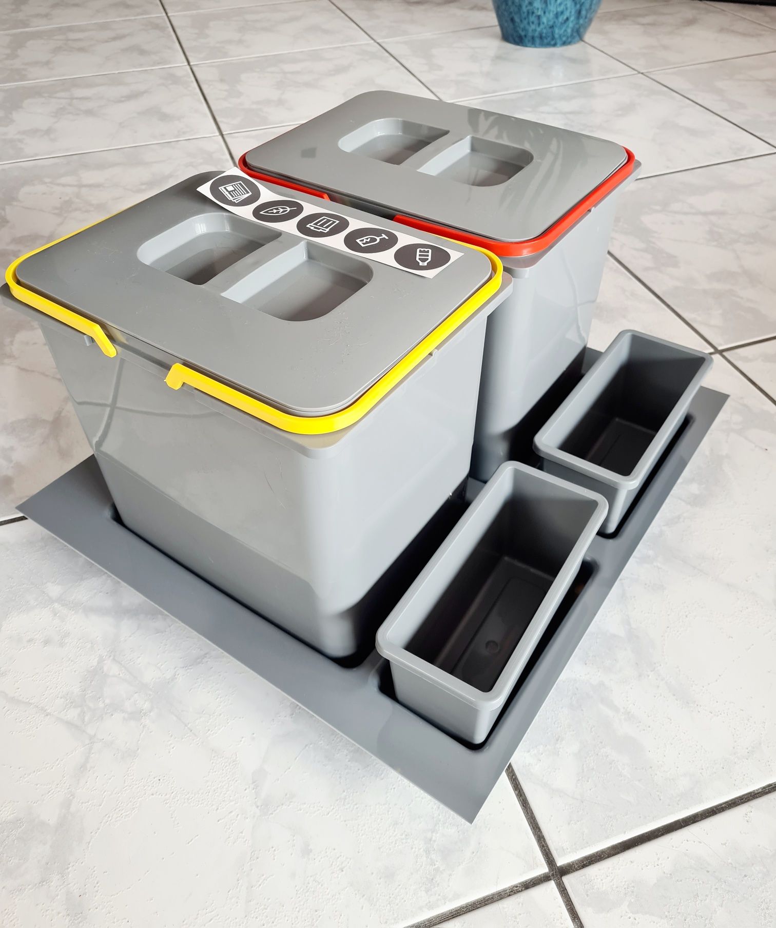 NOWY! Segregator na odpady do szuflady PRAKTIKO 60cm 2x15L
