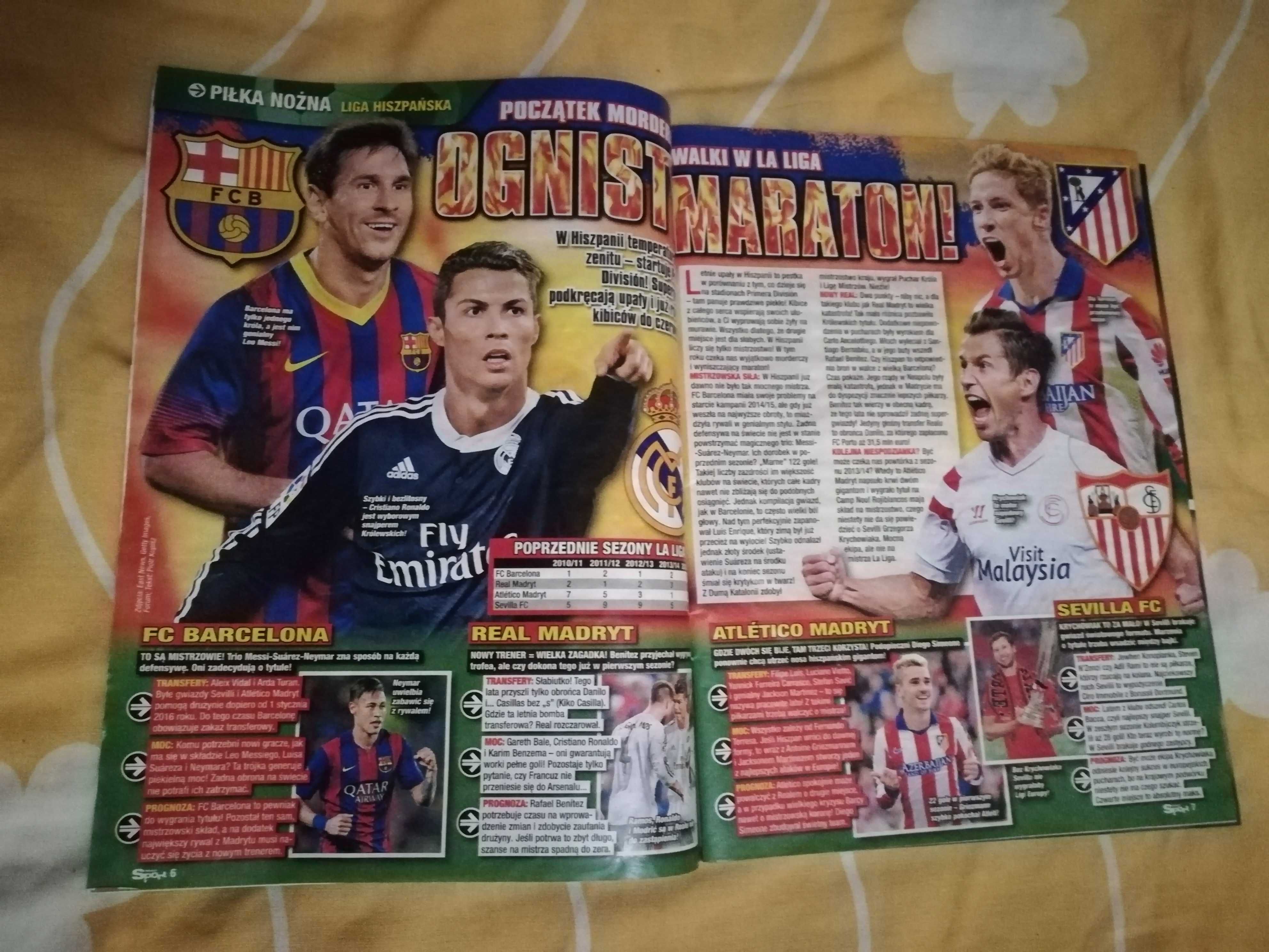 gazetka Bravo Sport kolekcjonerska z plakaty Messi Ronaldo