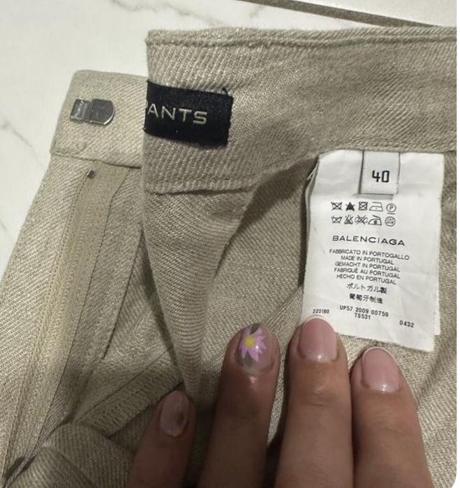 Брюки Balenciaga льон