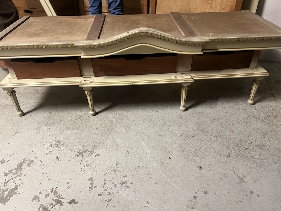 Armario guarda fatos branco lacado antigo