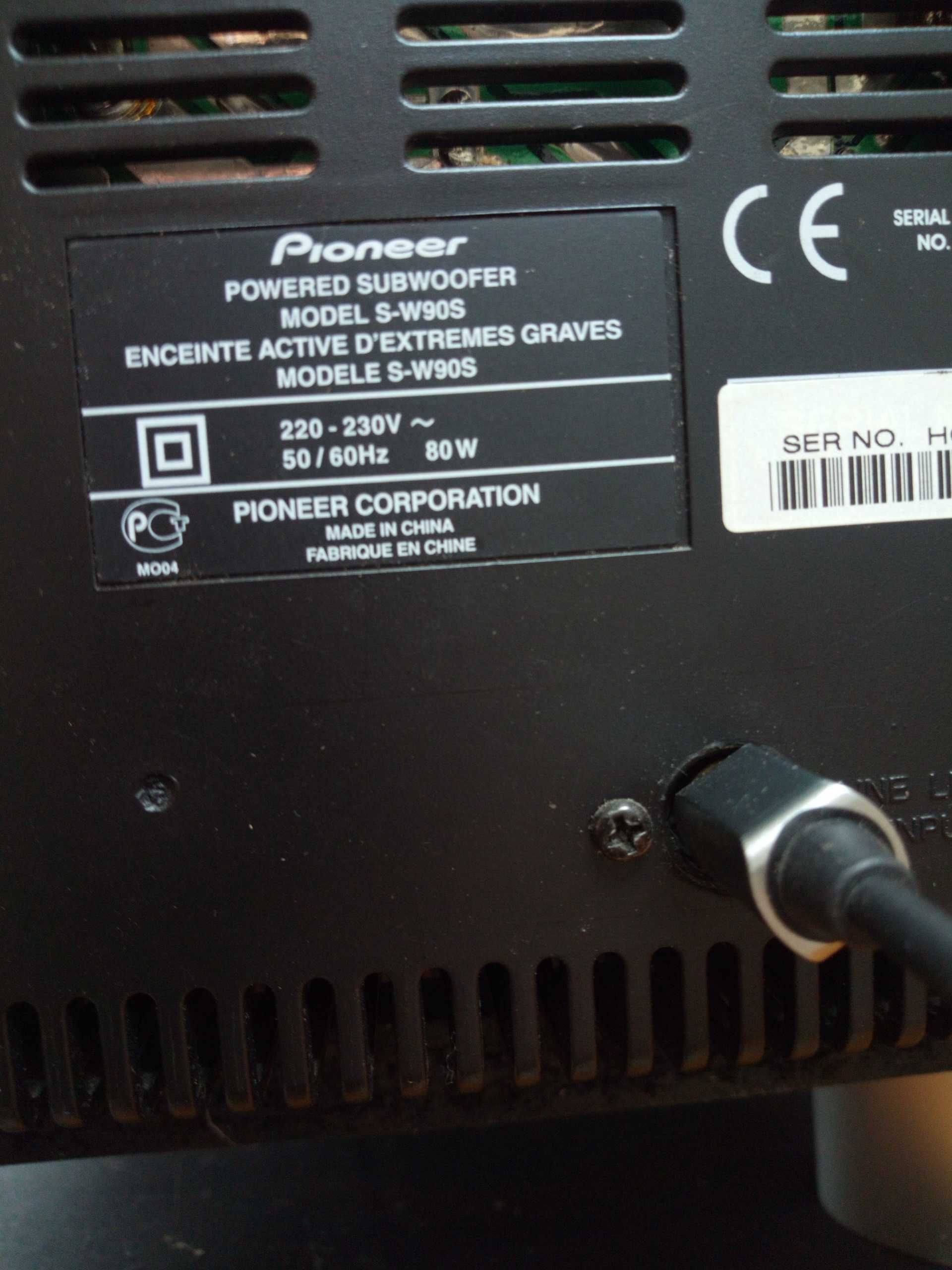 Subwoofer Pioneer 80W model S-W90S