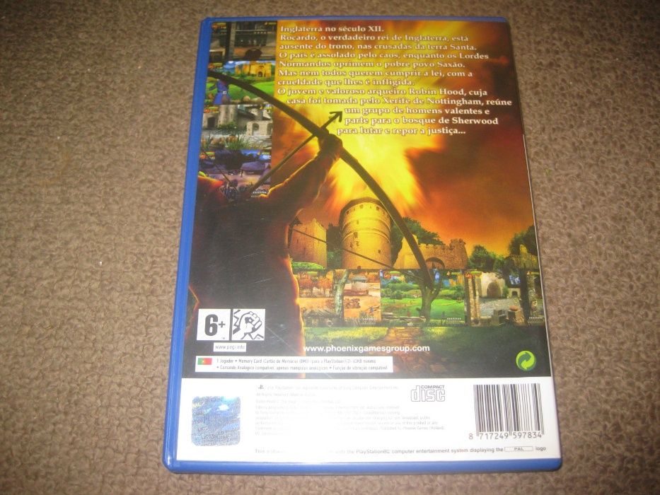 Jogo "Robin Hood- The Siege 2" PS2/Completo!