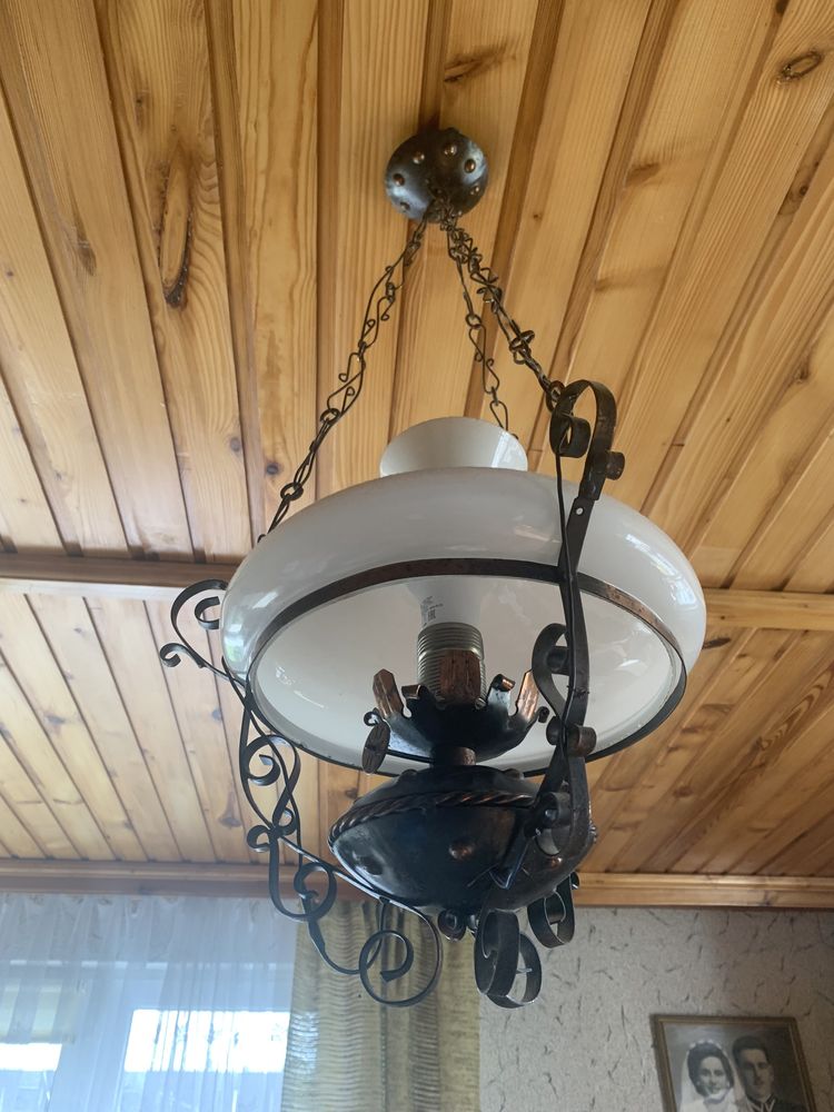 Lampa wisząca szklana nieuszkodzona