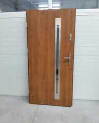 Drzwi wejściowe gr. 68 mm winchester stalowe ocieplone 90 lewe