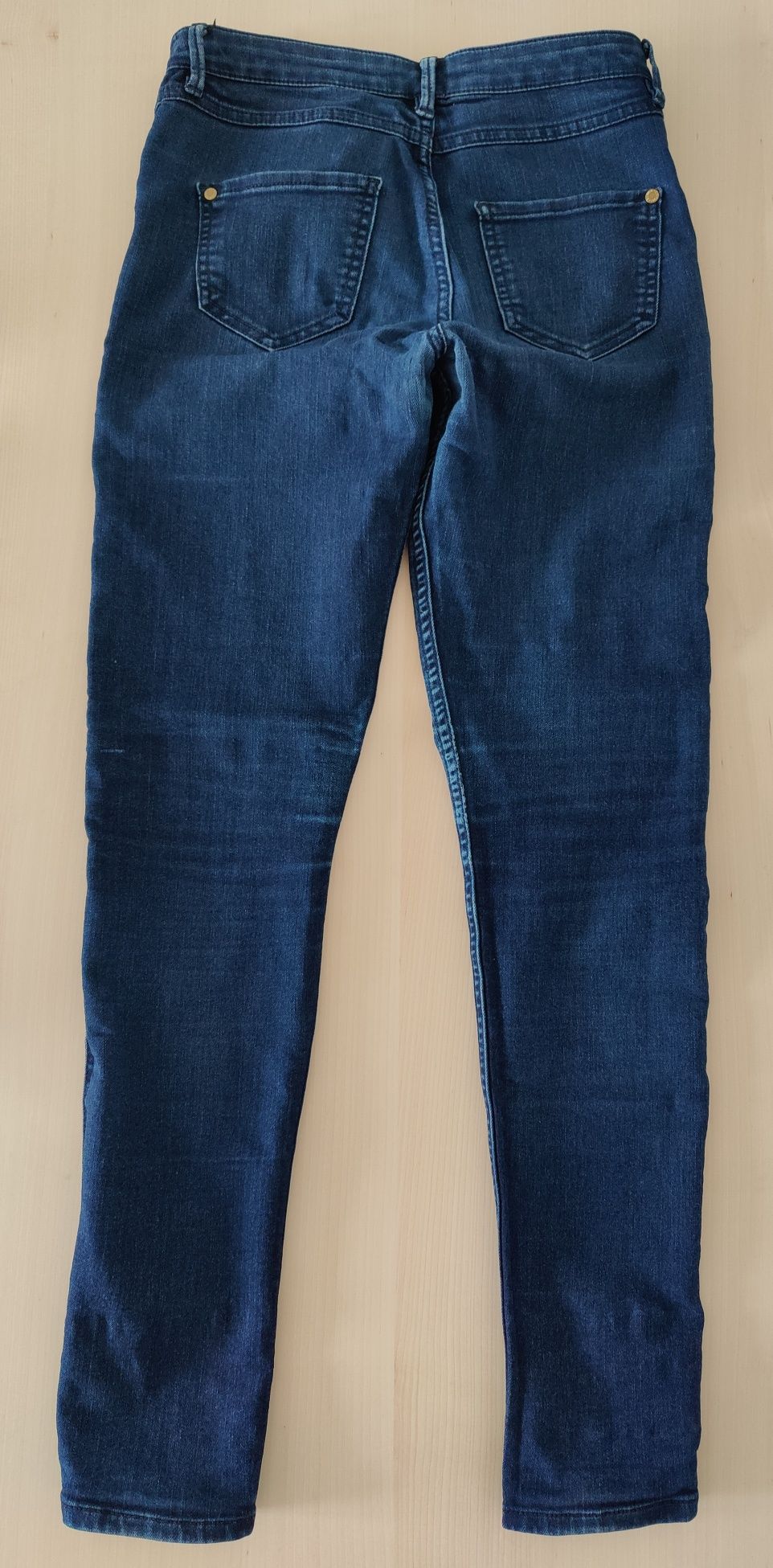Spodnie damskie, dżinsy, jeansy slim, skinny, 8R/34R/S; River Island