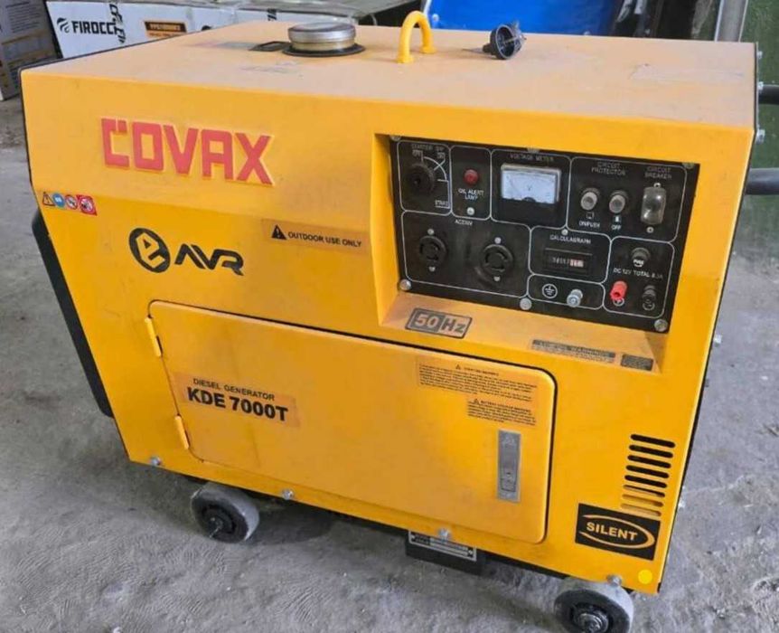 Генератор дизельний тихий однофазний 220В 5 кВт COVAX KDE7000Tз AVR