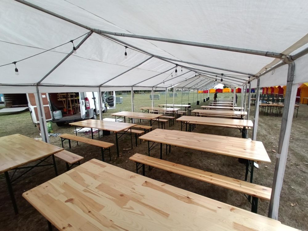 Wypożyczę namioty imprezowe / Cateringowe 5x10 i 4x8 + Stoły 80x220
