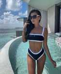 Купальник в рубчик Chanel XS S M
