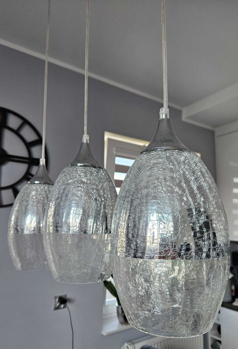 Lampa wisząca Candellux Celia 3 punkty światła E27 Chrom Srebrny