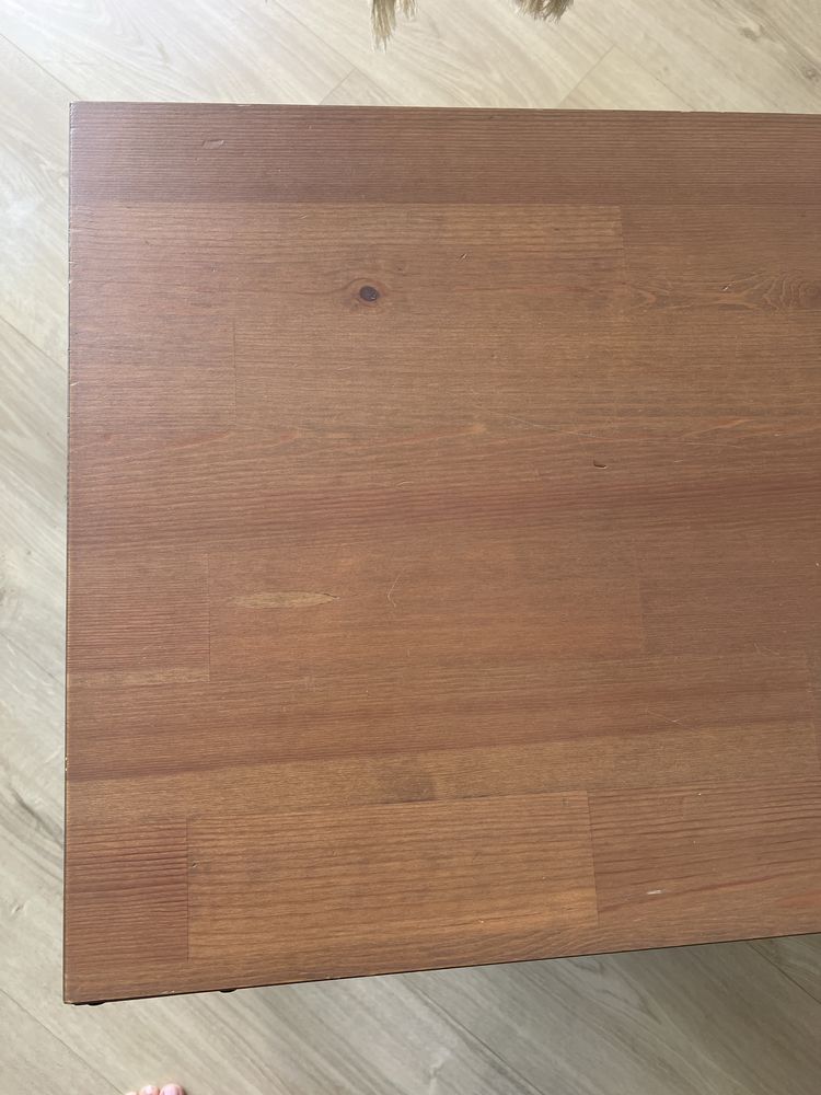 Ikea Fjallbo stolik kawowy ława czarny metal drewno