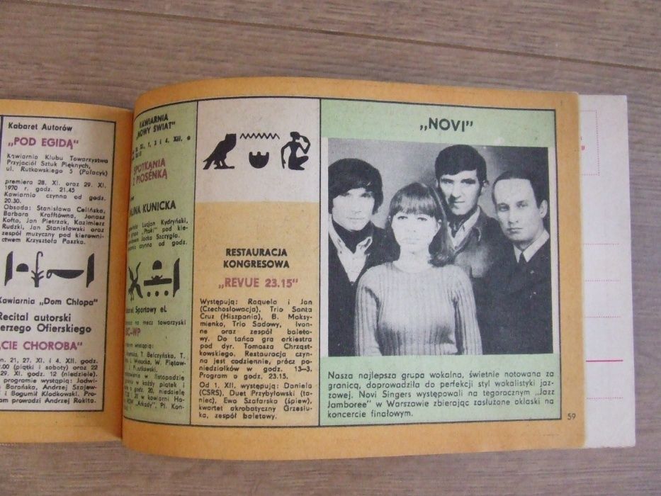 WIK Warszawski informator kulturalny 1970r.