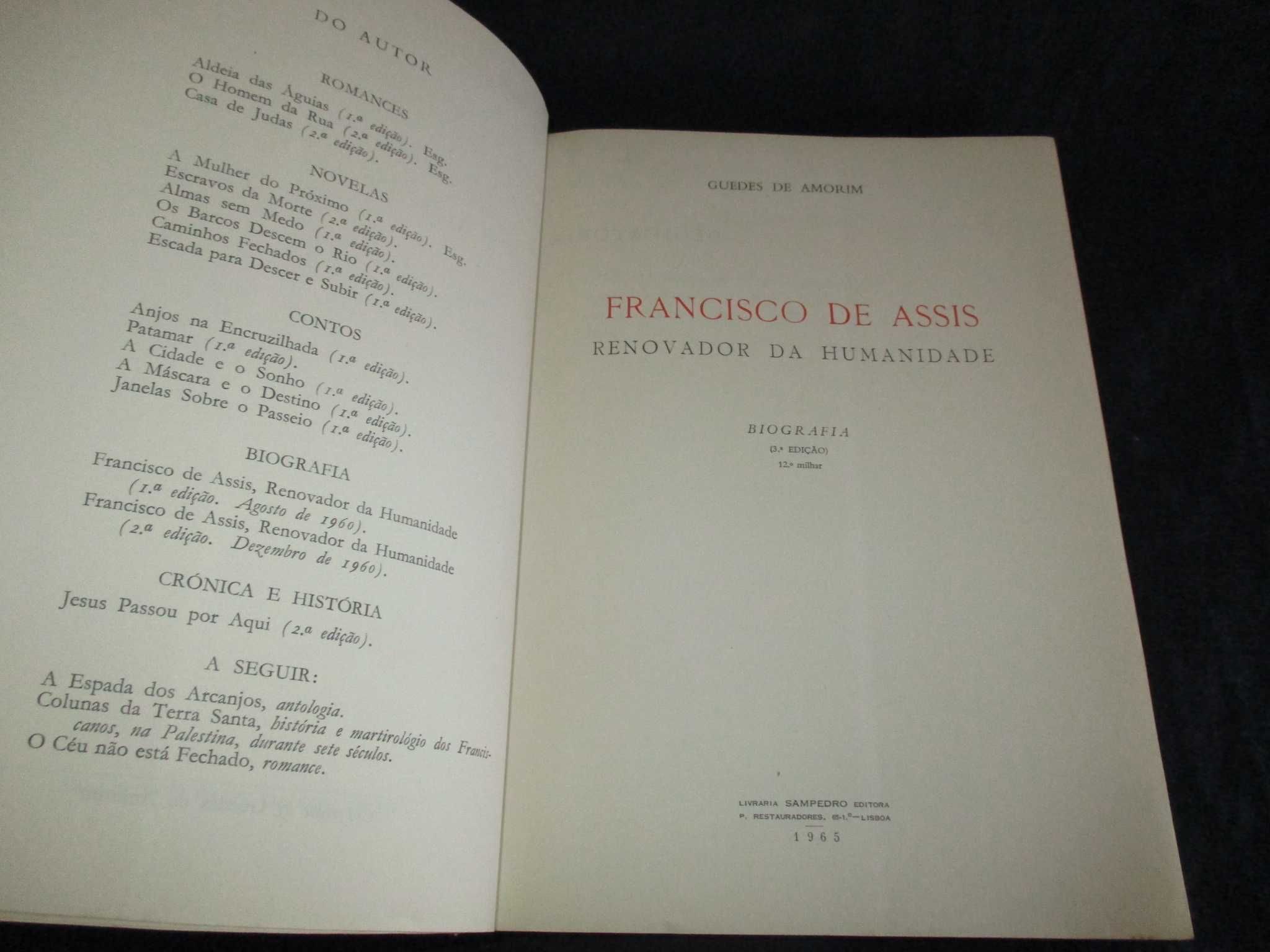 Livro Francisco de Assis Renovador da Humanidade